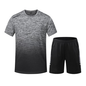 Conjunto Deportivo para Hombre, Camiseta de Manga Corta y Pantalones Cortos, Ropa Deportiva Informal para Exteriores, Ropa de Gimnasio - Product Image 3