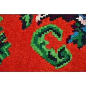 Alfombra Turca Vintage de 5.3x6.5 pies, Alfombra de Lana con Puntos Rojos y Verdes - Product Image 5