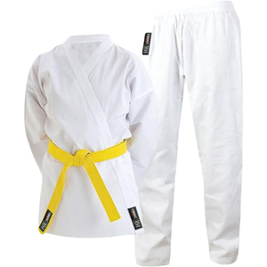 Uniforme de karaté personnalisé en gros, 100 % coton, Gi d'arts martiaux, fabricant de vêtements d'entraînement OEM ODM, style pakistanais, pour le sport - Product Image 2
