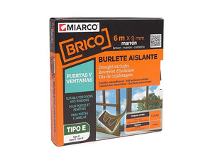 Guarnizione in gomma marrone tipo E 6mx9mm (Miarco 10764) - Product Image 1