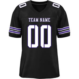 College Teamwear Camisetas de fútbol americano Ropa deportiva Secado rápido Transpirable Malla de poliéster Sublimación Imprimir Manga Rayas Logo - Product Image 3