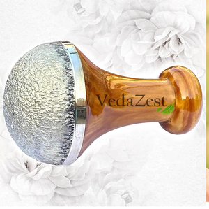 Bol Kansa Vataki avec extérieur texturé et intérieur poli-Outil de massage ayurvédique pour la mise à la terre et l'équilibre de l'énergie - Product Image 2