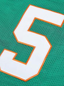 Camiseta de fútbol americano de manga corta con cuello en V personalizada, camiseta informal deportiva bordada holgada para conjuntos estampados al aire libre - Product Image 5