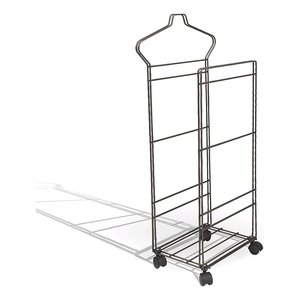Indossatore servomuto AMBROGIO (43x25x100cm) Argento champagne metallizzato 950AR - Product Image 1