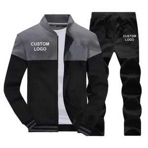 Conjunto de chándal con capucha personalizado OEM de alta calidad para hombre, diseña tu propio logotipo, ropa de gimnasio, traje deportivo para correr y trotar - Product Image 1