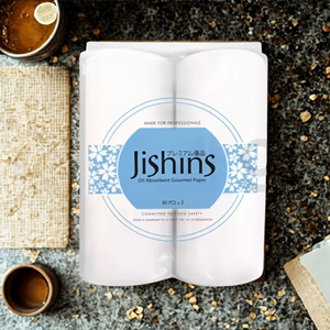 Papier absorbant à l'huile jetable Jishins pour la préparation d'aliments frits Wagyu Sushi Sashimi dans les cuisines professionnelles - Product Image 1