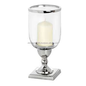 Lampe porte-bougie en or avec centre de Table de mariage de maison trempé clair décoration et accessoires lanterne décor de noël - Product Image 2