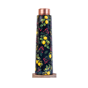 Top Arrivée Prix de gros Bouteille d'eau de voyage en cuivre pur avec Design Floral Ustensiles de cuisine émaillés Taille personnalisée Forme Couleur - Product Image 6