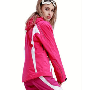 Chaqueta de Esquí y Snowboard Personalizada de Alta Calidad para Mujer, Cortavientos, Impermeable, de Secado Rápido, Transpirable, con Cremallera, 100% Poliéster - Product Image 3
