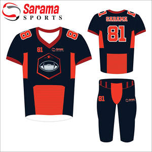 Uniformes de fútbol Americano Indoor and Outdoor Healthy Football Running Jersey con pantalones cortos de fútbol, - Product Image 3
