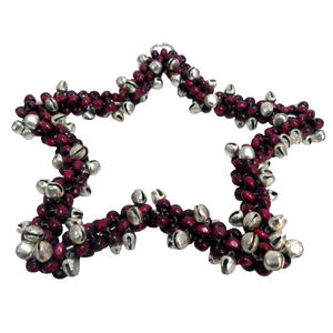 Décoration de noël nouveauté maison décorative suspendus étoile fer/perles tenture murale étoile pour la main en vrac - Product Image 3