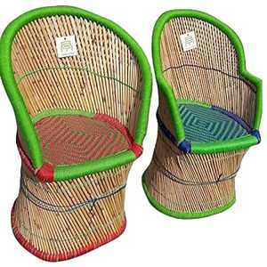 Meilleure vente chaise vintage multicolore en osier naturel faite à la main en rotin de bambou pour restaurant ensemble de salle de dessin et de chaises de jardin - Product Image 4