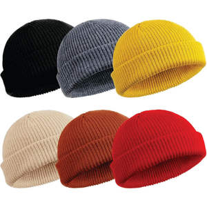 หมวกบีนนี่คลาสสิกสำหรับฤดูหนาว ปักโลโก้ตามสั่ง สำหรับผู้ใหญ่และเด็ก พร้อมโลโก้ยางแบบกำหนดเอง - Product Image 1