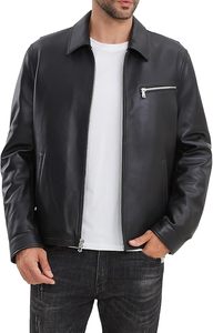 Nouvelle veste d'hiver pour hommes de qualité supérieure en cuir noir grande taille veste 2025 coupe ajustée prix de gros - Product Image 2