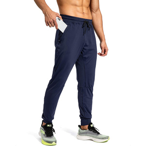 Pantalon de jogging pour homme avec logo personnalisé, taille élastique, en spandex et polyester, pour la course à pied, l'entraînement, la salle de sport, coupe droite, mi-longueur, décontracté, avec poches - Product Image 5