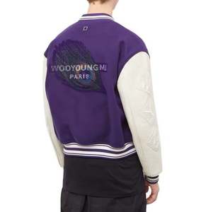 แจ็กเก็ตทีมตัวแทนแบบลำลองของผู้ชายสำหรับฤดูใบไม้ร่วงแผ่นปะติดปักโลโก้ได้ตามต้องการ - Product Image 4