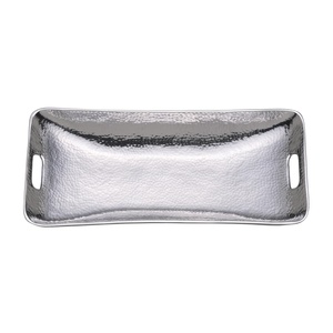 Bandeja de aluminio decorativa de estilo personalizable, bandejas plateadas, accesorios de mesa, frutas, dulces, aperitivos, bandeja elegante para servir - Product Image 4