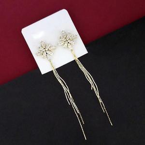Urthn Gold Plated <b>Chandelier</b> <b>Earrings</b> with AD Stone Dangler 1315823A <b>Fashion</b> Accessory - Product Image 1