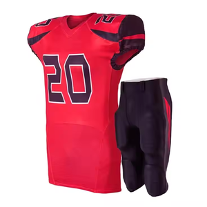 เสื้อฟุตบอลอเมริกันสีน้ำตาล ตัดเย็บด้วยระบบอัตโนมัติ เสื้อฟุตบอลผู้ชาย สกรีนชื่อและหมายเลขได้ตามต้องการ สวมใส่สบาย ระบายอากาศได้ดี - Product Image 2