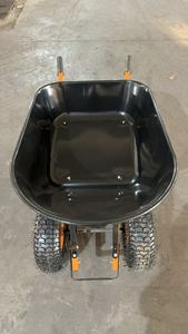 निर्माण निर्माण 210 लिए ठोस पहियों के साथ एल प्लास्टिक व्हीलबारो के साथ एल प्लास्टिक व्हीलबारो सीधे हैंडल बैरो गाड़ी - Product Image 2