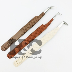 แหนบต่อขนตาแบบมืออาชีพ แหนบต่อขนตาแบบมิ้งค์ งอ 90 องศา ทนทาน ผลิตจากสแตนเลส ป้องกันแม่เหล็ก รับทำโลโก้ตามสั่ง - Product Image 3