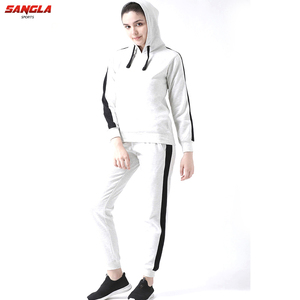 Nouveau élégant Logo personnalisé Survêtement à capuche et Jogging survêtement 2 pièces ensemble femmes survêtement pour femmes - Product Image 6