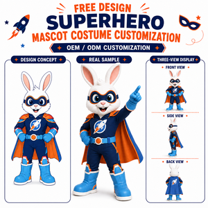 Costume de Mascotte Personnalisé Lynx Bobcat Super-héros pour Adulte, en Peluche, Personnage Animal, OEM ODM, Matériau EVA, pour Noël, École, Équipe Sportive - Product Image 3