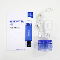 Gourde à eau hydrogénée portable H&CARE Blue Water 900, 480 ml, intelligente, électrique, certifiée CE/KC, fabriquée en Corée
