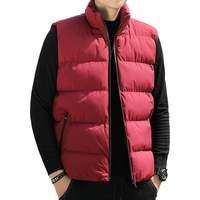 Chaleco de Nailon Transpirable para Hombre, Ideal para Otoño e Invierno, Ropa de Abrigo para Exteriores, Chaqueta Cálida Rellena de Poliéster