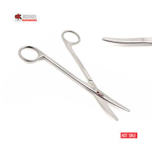 Tijeras Quirúrgicas Veterinarias Metzenbaum, Tijeras Curvadas de 14cm para Corte de Tejidos, Vendaje, Tijera Operativa para Uso Hospitalario - Product Image 1