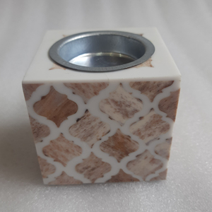 Très demandé Design personnalisé Style marocain Bakhoor brûleur Beige os incrustation parfumée bois résine matériel pour religieux pour - Product Image 1