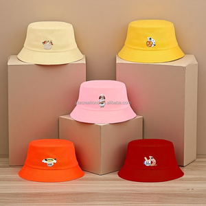 Gorro de Pescador Casual de Algodón con Bordado de Perro para Viajes Diarios, Ropa Urbana, Pesca y Ciclismo (Unisex) - Product Image 1