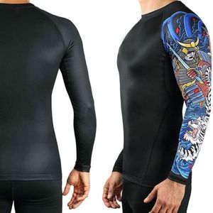 Custom Printed <b>Rash</b> <b>Guard</b> Sublimation Printed Mma Rush <b>Guard</b> Bjj OEM Mma Rashguard for <b>Men</b> Long Sleeve <b>Rash</b> <b>Guard</b> - Product Image 5