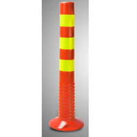 Barrière de stationnement en plastique réfléchissant et flexible, marqueur de poteau, borne d'avertissement, équipement de poste, sécurité routière