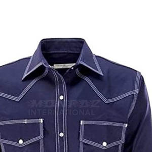 2025 Custom Color Welding Safety Shirt Flame Resistant Cotton <b>Work</b> fr Shirt For Men 100% Cotton fr Welding Shirt - Product Image 4