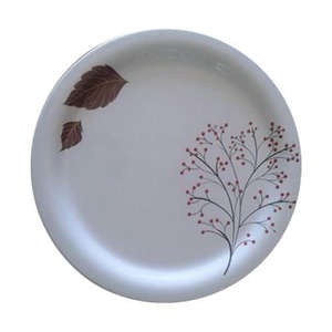 Nouvelle assiette de service en métal avec finition émaillée intérieure arrondie attrayante pour la table à manger, utilisation en restauration, service de nourriture - Product Image 1