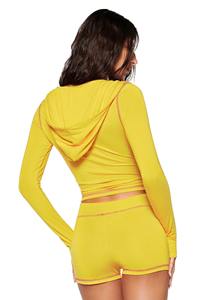 Ropa de mujer 2025 Custom Body Basics Zip Streetwear Sudadera con capucha Thumb Hole Jacket y Skinny Yoga Pants Sets Chándales para mujer - Product Image 4