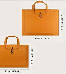 กระเป๋าถือและสะพายไหล่สำหรับทุกเพศกระเป๋าหนังแล็ปท็อปกำหนดสีเองออกแบบโลโก้ได้ตามต้องการ - Product Image 4