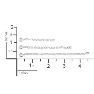 Chakralume Classic - Cadena Extensora de Plata de Ley 925 con Cierre de Resorte, para Hacer Joyas, Collares y Pulseras, Venta al por Mayor, OEM - Product Image 2