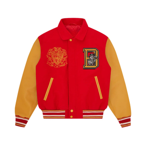 Chaqueta universitaria de béisbol americana hecha a medida Unisex, relleno de algodón de alta calidad, impermeable, temporada de invierno, bordado de talla grande - Product Image 1