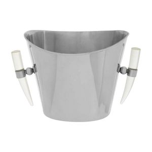 Vente en gros Refroidisseurs à vin et seaux à glace Top vente Seau à vin de luxe en métal argenté brillant Décoration fêtes mariage - Product Image 5