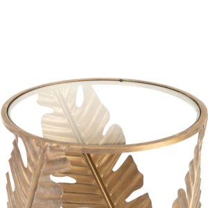 Vente en gros Nouveau design Tables d'appoint en métal doré avec dessus en verre pour décor de salon Tables basses d'extrémité à vendre - Product Image 3