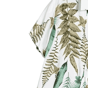 Camisas de hombre, camisa hawaiana de moda, ropa de calle a rayas con estampado de flamencos, blusa elegante de verano 2025, camisas de playa hawaianas para hombre - Product Image 2