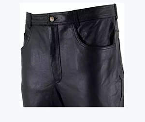 Pantalones de Cuero de Oveja Suave para Hombre, a la Moda, con Bolsillo Lateral, Nuevo Diseño, Estilo Urbano, Precio Bajo, Último Lanzamiento - Product Image 4