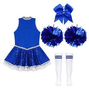 Disfraz de escuela secundaria, disfraces de porristas para niños y niñas, grupo de baile de porristas, competición deportiva, porristas - Product Image 3