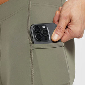 Leggings Deportivos de Compresión para Hombre, de Poliéster, Sin Costuras, Transpirables, de Alta Elasticidad, para Gimnasio, Yoga - Product Image 6