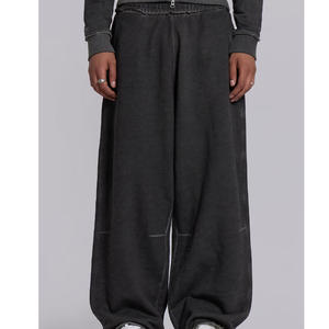 กางเกงวอร์มขายส่งแบบกำหนดเอง ผ้าหนา ทรงจ็อกเกอร์ ขาบาน ทรงหลวม ผ้าฝ้ายหนา - Product Image 4