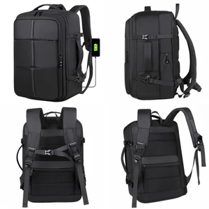 กระเป๋านักเรียนกระเป๋าเป้สะพายหลังสีทึบสำหรับผู้ชายน้ำหนักเบาสำหรับเดินทางธุรกิจความจุขนาดใหญ่สำหรับนักเรียนใหม่ - Product Image 3