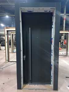 Porte de sécurité intérieure moderne ABSDOOR ARMEX, construction robuste en acier, entrée manuelle pour appartement, isolation thermique, directement de l'usine - Product Image 4