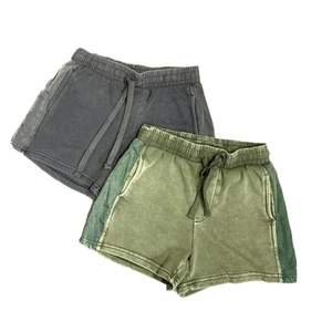 Personnalisé Cordon Coton Vintage Lavé À L'acide Shorts Strass Imprimer Shorts Dtg Imprimer Sweat Stone Wash Shorts pour Hommes - Product Image 4